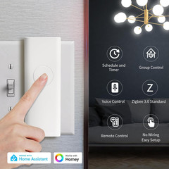Zigbee Smart Switch,Toggle/Rocker,No Wiring Needed.Hub Required