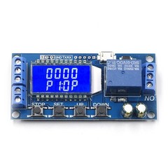 5V12V24V Delay for relay with LCD Display and Reverse Connection