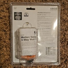 Eagle Electric K6107V Decorator 3-Way Motion Sensor Timer Switch Beige 120V