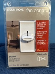 Lutron Skylark SFSQ-FH-WH 3-Speed Fan Control White *NEW*