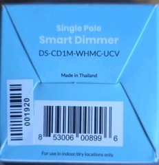 Deako Smart Dimmer Single-Pole Rocker-Style Dimming 2.4 GHz DS-CD1M-WHMC-UCV NIB