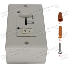 Zing Ear MW-201 Ceiling Fan Wall Control Switch US HX 3 Speed With Light 3 Wire
