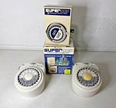 Lot of 3 Plug-In Timers 2 Westclox & 1 Intermatic Super Cop 24 Hour Timer
