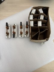 Lot of 10 Vintage Leviton Porcelain Knife Switches