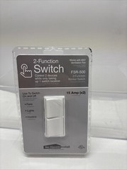 2-Function Rocker Combination Switch WHITE 120V 15A FSR-500 (B10