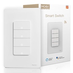 MOES WiFi 1/2/3/4 Gang Smart Light Switch Alexa Google APP Remote Control Timer