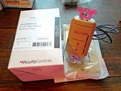 (1) ACUITY CONTROLS SPODMRD IV Wall Switch Dimmer, Ivory