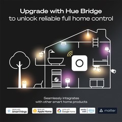 Philips Hue Wireless Smart Light Switch Button White 1 Pack Portable And