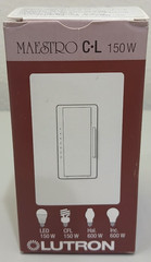 LUTRON MAESTRO 150W SINGLE-POLE 3-WAY DIMMER MACL-153M-IV