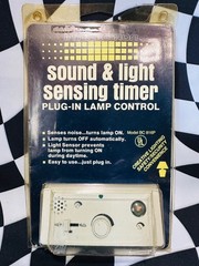 1986 Intelectron – Sound Light Sensing Timer Plug-In Lamp Control Model BC 816P