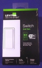 NEW – LEVITON DECORA SMART Wi-Fi ROCKER SWITCH ALEXA GOOGLE 2ND GEN