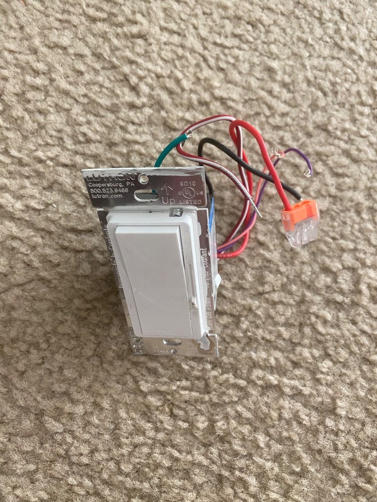 Lutron Diva DVSTV-453P-WH 0-10V Commercial Dimmer Switch Single Pole 3-Way White