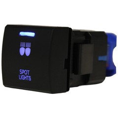 Push Switch 46 STYLES DEEP BLUE LED fit Toyota SQUARE Replacement Landcruiser