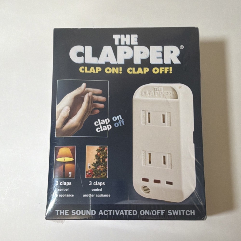Vintage The Clapper Sound Activated Outlet Switch White