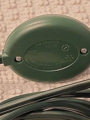 Pair of 12 Foot/Foot Switch Extension Cords, Green 2 Prong. Open Package.