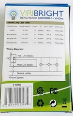 Push ON/OFF Switch Rotary Light Dimmer with Wall Plate – LED Compatible – Ivory