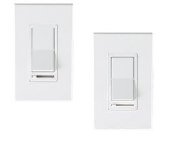 Dual-Pack In-wall Dimmer Switch for LED/Incandescent – Enhanced Light Ambiance