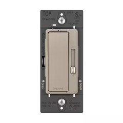 Radiant 450W Rocker Dimmer for Led/Cfl/Halogen/Incandescent Bulbs, 3-Way/1-Pole,