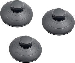 3Pcs Floor Foot Switch, Black In-Line Inline Lamp Foot Push Switch Power Light F