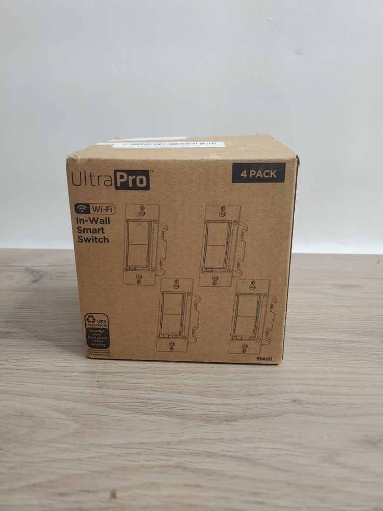 BN-LINK 4 Pack BN-LINK WiFi Smart in-Wall Light Switch Timer with Alexa & Google