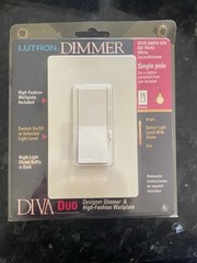 Lutron DV-600PH-WH Contemporary Dimmer Single Pole New