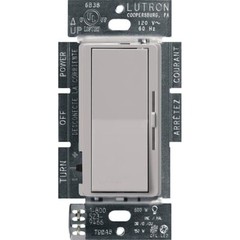 Lutron DVCL-153PR-GR Diva LED+ Dimmer Switch Single Pole/3-Way in Gray