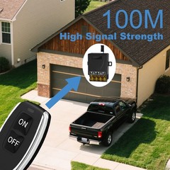 12V Remote Control Switch Wireless,Low Voltage DC 12V-72V 30A RF Relay Switch…