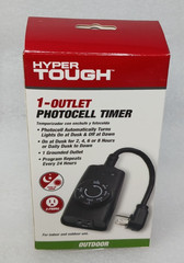 Set Of 6 Hyper Tough Outdoor 1 Outlet Photocell & 24 Hour Timer