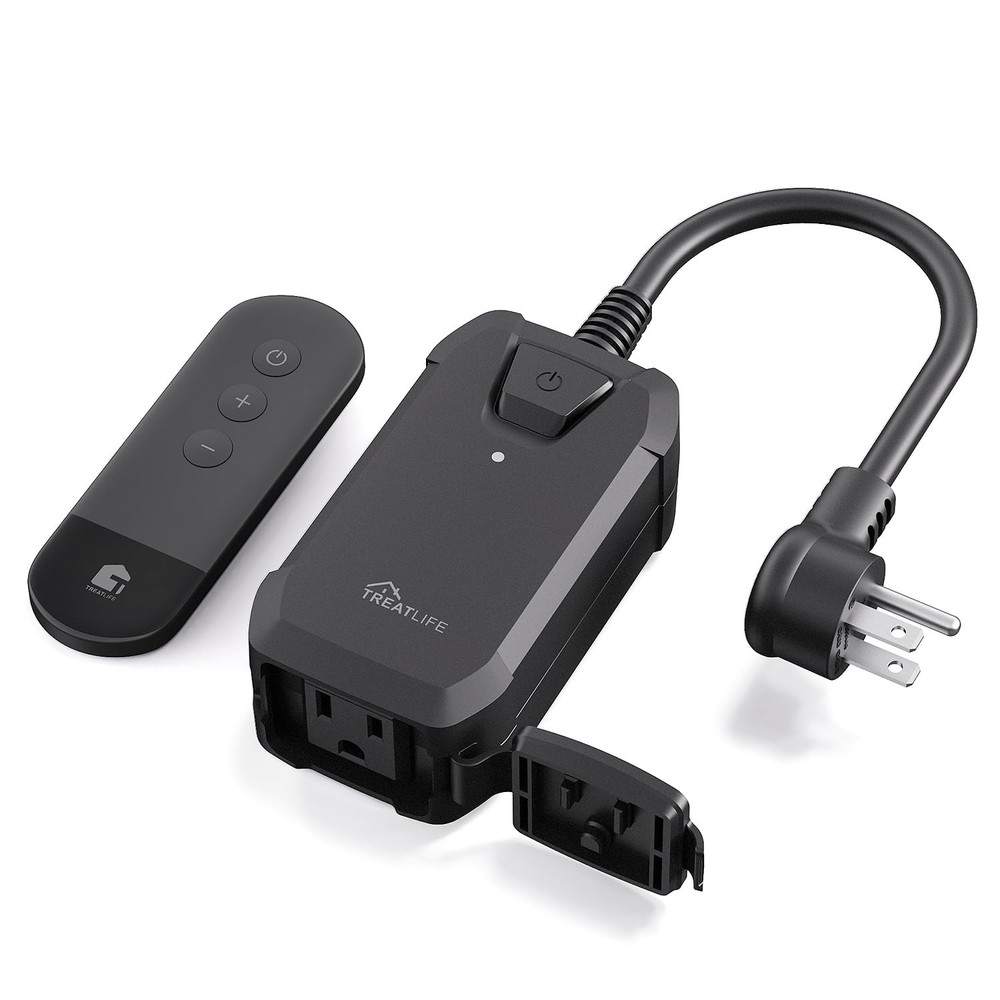 Dimmer Plug with 100FT Wireless Remote Control, IP44 Weather Resistance, Outd…