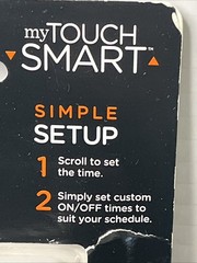 2x-my Touch Smart SimpleSetPlug-In Timer Schedule indoor lights Or Other Devices