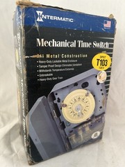 Intermatic T103 120-Volt DPST 24 Hour Mechanical Time Switch Made In USA