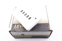 LEVITON KB051-00W D8000 5-BUTTON ARCHITECTURAL STATION, 1G ENTRY STATION, WHITE