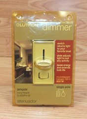 Lutron (S-600PH-IV) Incandescent/Halogen 120 V 600 W Single Pole Light Dimmer