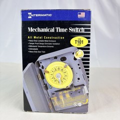 Intermatic T101 24-Hour Mechanical Time Switch 40A 120V SPST Indoor
