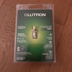 Lutron TGCL-153PH-WH White C.L Toggler LED CFL Single Pole 3-Way Dimmer NEW!