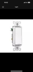 Box of 10 – Legrand TM870W Switch 1Pole Side Push & Back Wire 15A 120/277VAC