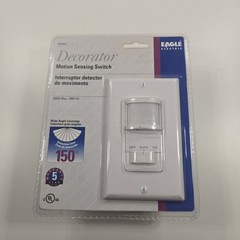 NEW Eagle Electric K6105W Decorator Motion Sensing Switch White