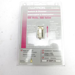 Lutron Ariadni Switch & Dimmer AY-600PH-AL 600 Watts Almond Incandescent New