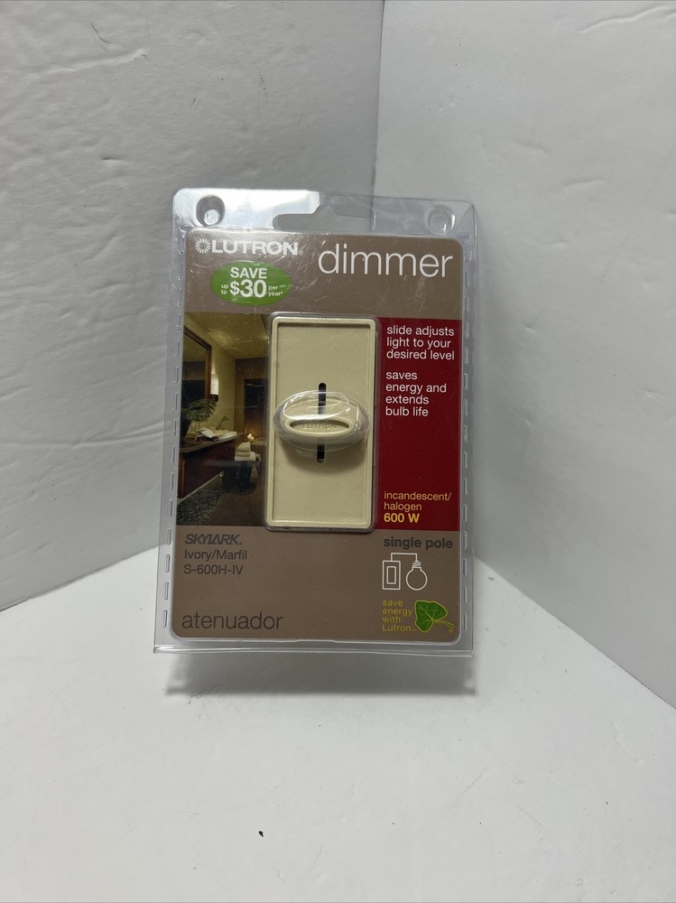 1 Dimmer Switch Olutron Skylark Ivory S-600H-IV Dimmer Switch (A2)(M)