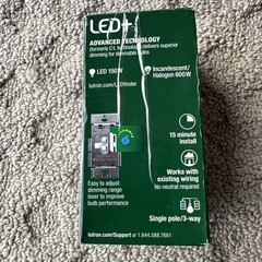 LUTRON TOGGLER CL LED LIGHT DIMMER SINGLE POLE/3 WAY TGCL-153PH-WHB WHITE NEW