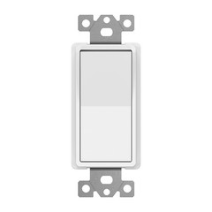 4 Way Light Switch Paddle, Residential Grade, Grounding Screw Included, White
