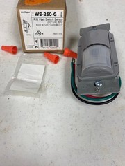 WattStopper WS-250-G Gray PIR Wall Switch Sensor Control 1000VA 120V 1800VA 277V