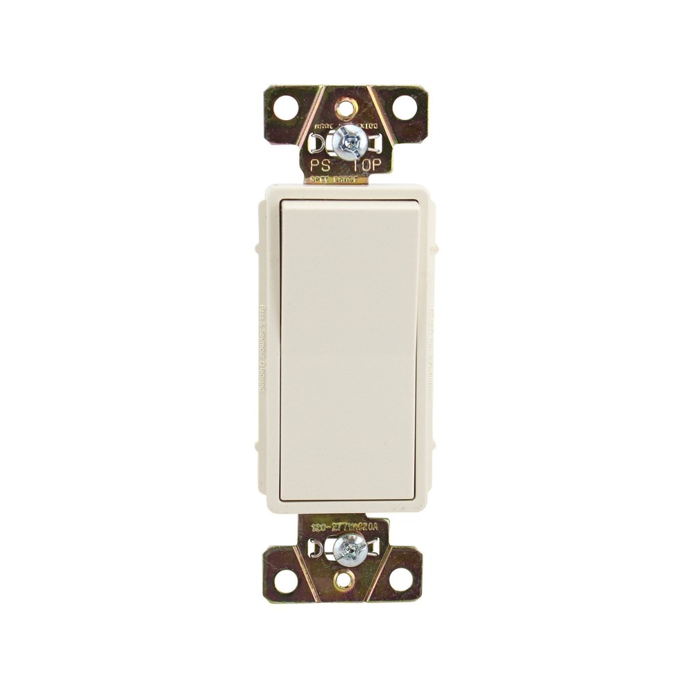 Pass & Seymour 2621-La 20A 120/277V Dcrtr Sw Light Almond