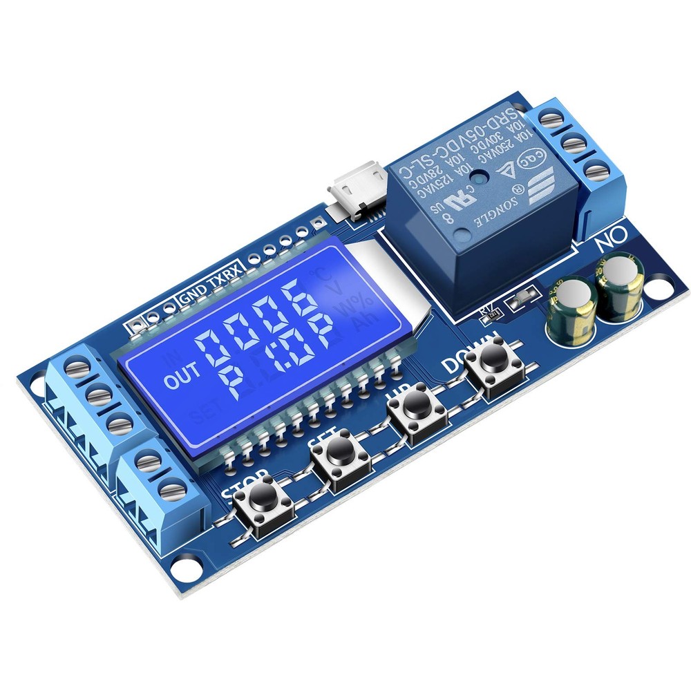 Timer Relay – 5V/12V/24V Time Delay Relay Switch Delay-Off Cycle Timer 0.01s-999