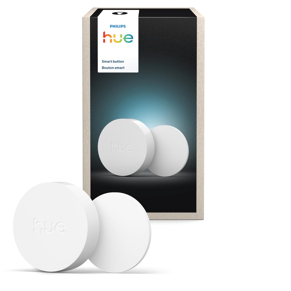 Philips Hue Wireless Smart Light Switch Button White 1 Pack Portable And