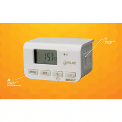 10 Amp Indoor Plug-In Daily Lamp Slim Fit Simple Set Single-Outlet Digital Timer