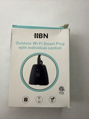 HBN Outdoor Wi-Fi Smart Plug with 3 Independent Outlets, Voice & Remote Control