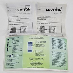 Leviton Decora Auto-On Universal Motion Sensor Switch Ivory Beige Fan Light
