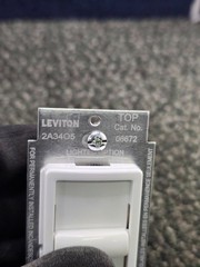 (QTY 3) Leviton 6672-1LW Decora+ Sureslide Single-Pole Dimmer Switch 150W White