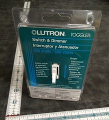 Lutron TG-603PH-WH Toggler White 3 Way Toggle Dimmer